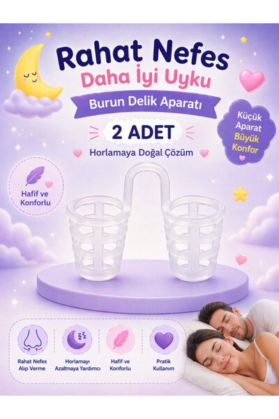 Nordmende 2 ADET Rahat Nefes Alıp Verme Uyku Horlama Önleyici Azaltıcı Burun ...