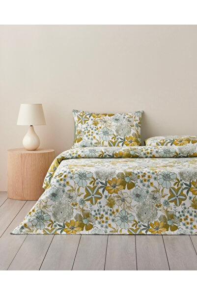 English Home Garden Glory Pamuk Tek Kişilik Çarşaflı Nevresim Takımı 160x220 ...