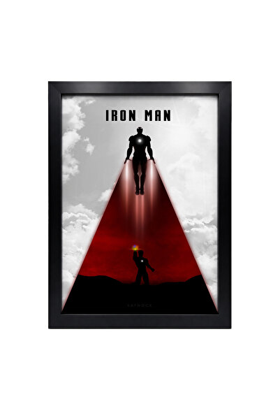 KAYNOCK Iron Man, Süper Kahraman, Dizi-film, Tablo Dijital Tasarım Tablo Siya...