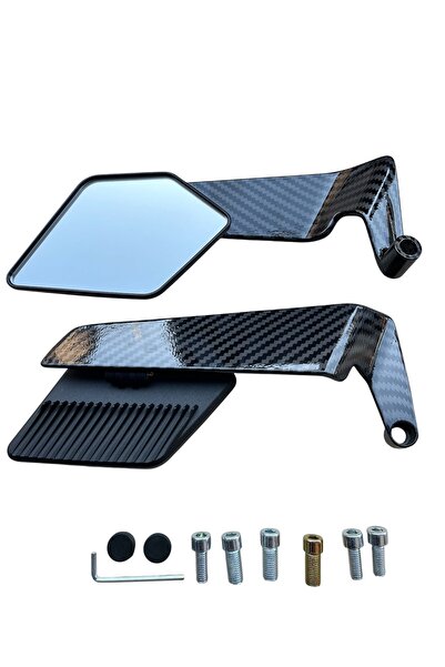 MOTORKİT MK GİDON ÜSTÜ H2 KANAT AYNA KARBON KAPLAMA GENİŞ AÇI PCX - DRİFT L -...