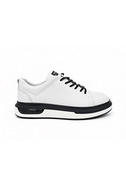 Budaks Genuine Leather Men's Casual Shoes Orthopedic Comfortable Soft White
