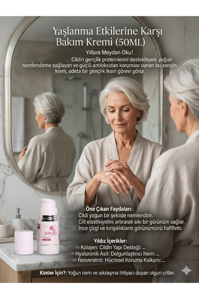 Anti-Aging Yüz Kremi – Sıkılaştırıcı Bakım