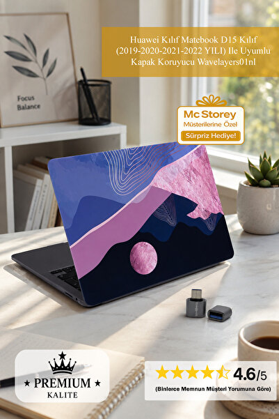 SyncCase Huawei Kılıf Matebook D15 Kılıf (2019-2020-2021-2022 YILI) Ile Uyuml...