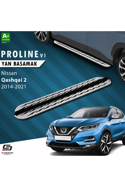 S Dizayn Nissan Qashqai 2 OEM Still Pro V2 Aluminyum Yan Basamak 173 Cm 2014-...