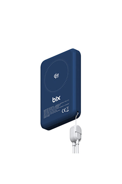 Bix PB121 Qi2.2 Sertifikalı 25W Kablosuz Magsafe 10000mAh Semi-Solid State Po...