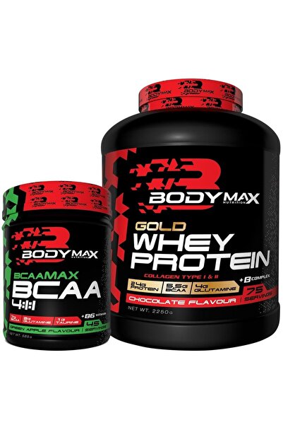 BODYMAX بروتين مصل الحليب الذهبي 2300 جرام شوكولاتة بي كي ايه ماكس 2 تفاح أخض...