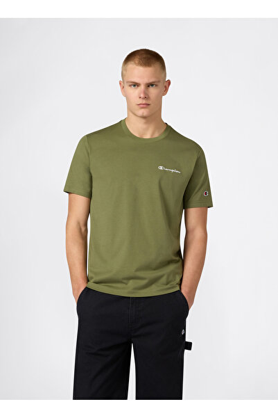 Champion 221798-GS156 SS Tee Yeşil Erkek T-Shirt