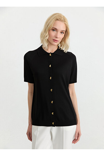 Selen Siyah Kadın Bluz 26YSL8337