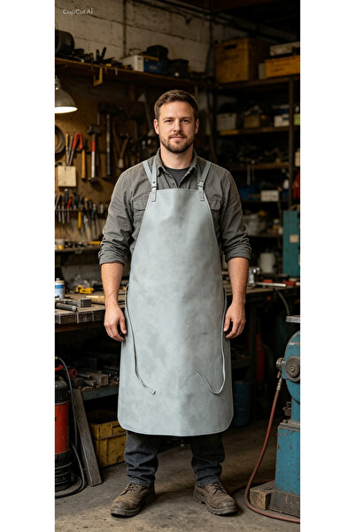 Kardelen Leather Welder Apron - Heat Resistant, Durable and Protective Work S...