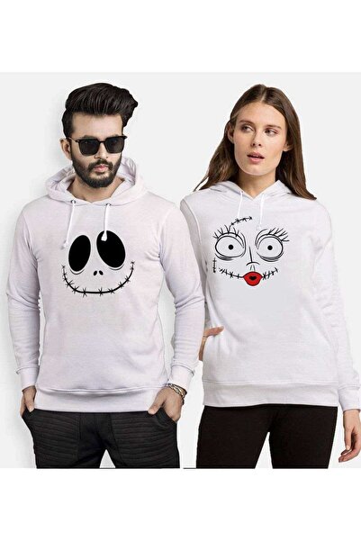 Tshirthane مجموعة جاك سالي 2 للزوجين بغطاء للرأس