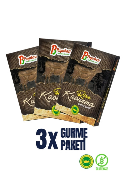 PINARBAŞI KAVURMA Odun Ateşinde %100 Doğal Kavurma Gurme Serisi 3'lü Paket