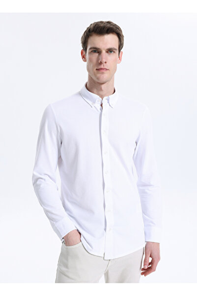 Lee Beyaz Erkek Slim Fit Gömlek L2610157100 Beyaz Gömlek