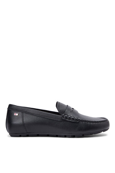 Tommy Hilfiger Siyah Kadın Deri Loafer FW0FW09350BDS