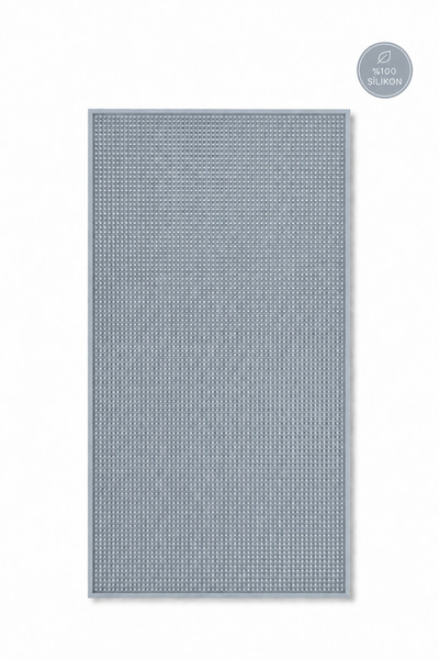 Siliconly Bar Mat 60x30 – %100 Silikon Kaymaz Tezgah Koruyucu Gri– Mutfak / K...