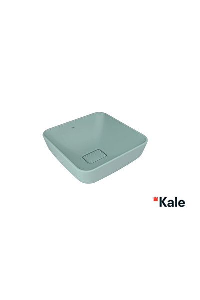 KALE Zero 2.0 40x40 Cm Mat Adaçayı Yeşili Kare Çanak Lavabo