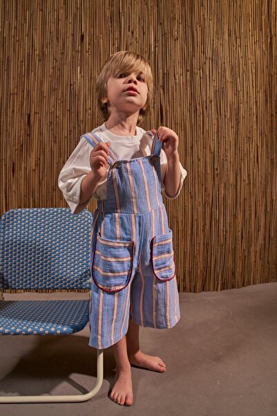 Oh La La Koala For Little Ones Sunny Check Serisi Askılı Salopet
