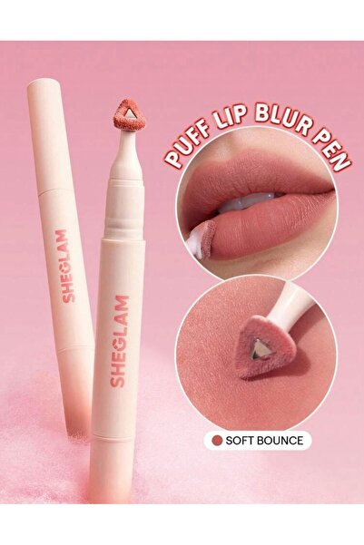 SHEGLAM Marshmallow Puff Lip Blur Pen -SOFT BOUNCE (Mat Bitişli Yumuşak Dokul...
