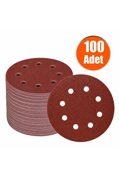 Başaranlar 125mm. 220 KUM 8 DELİKLİ CIRT ZIMPARA NK 100 ADET