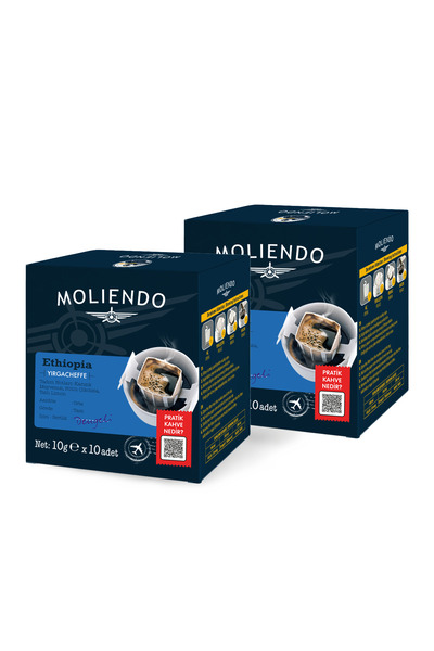 Moliendo Finest Coffee Ethiopia Yirgacheffe Pratik Filtre Kahve Avantaj Paket...