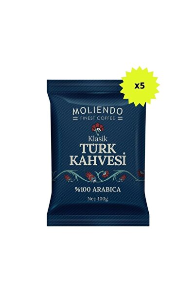 Moliendo Finest Coffee Klasik Türk Kahvesi 100 g 5'li Avantaj Paketi