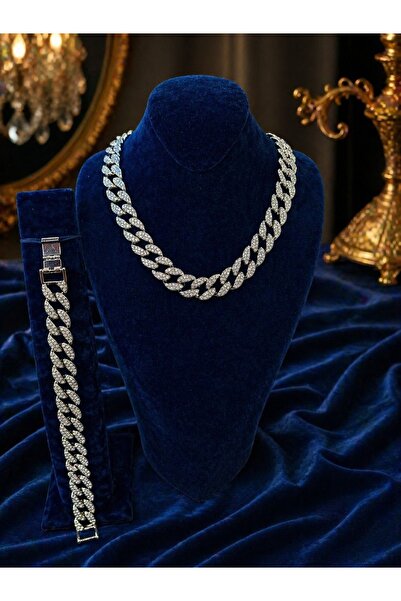 Constanza Exclusive Zirkon Taşlı Choker Model Set Kolye ve Bileklik 672