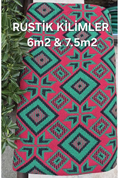 TEKSTİLCİ Rustik 7,5m2 Retro Dokuma KALIN Kilim 225x340 Cm Aktarteks