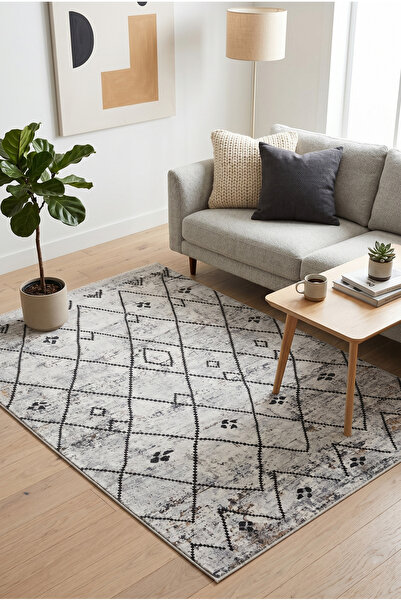 Valery Home Madrid Vl Premium Yıkanabilir Pamuklu Kaymaz Tabanlı Saçaklı Kilim