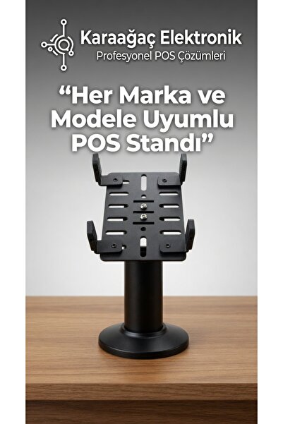 Karaağaç Elektronik 360 Derece Dönebilen Metal Pos Standı - Tüm Yazarkasalara...