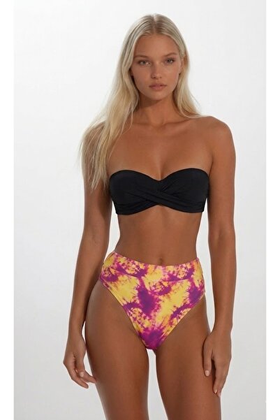 Pierre Cardin Strapless Bikini Set — Knot Detail, High Waist, Push-Up Padding...