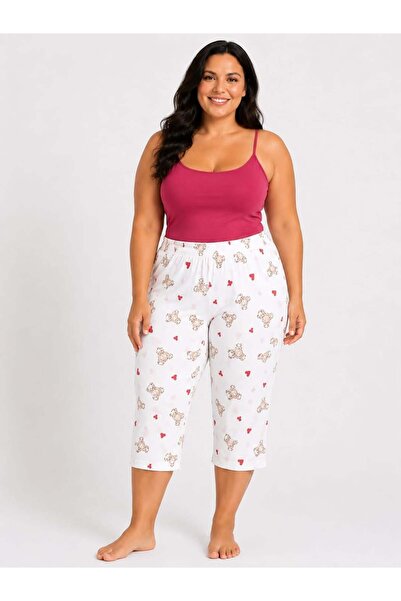 Pemilo Women's Plus Size Milan Capri Single Bottom