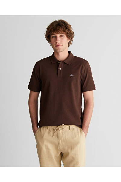 Gant Erkek Krem Regular Fit Logolu Polo Yaka T-Shirt