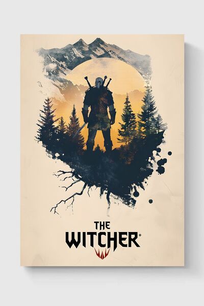 Luna Marissa Αφίσα τοίχου Witcher Minimal χωρίς πλαίσιο