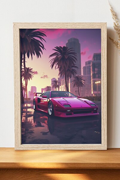 Luna Marissa Αφίσα Ferrari GTA Vice - Αφίσα αυτοκινήτου από γυαλιστερό χαρτί ...
