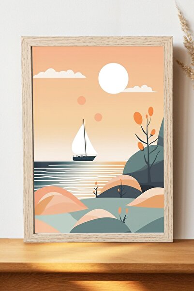 Luna Marissa Μίνιμαλ αφίσα σκηνικού - Αφίσα τοίχου από γυαλιστερό χαρτί χωρίς...