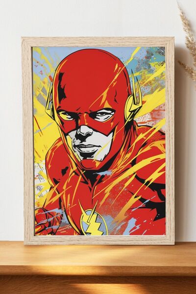 Luna Marissa The Flash Poster - Ψηφιακή αφίσα τέχνης από χοντρό χαρτί χωρίς π...