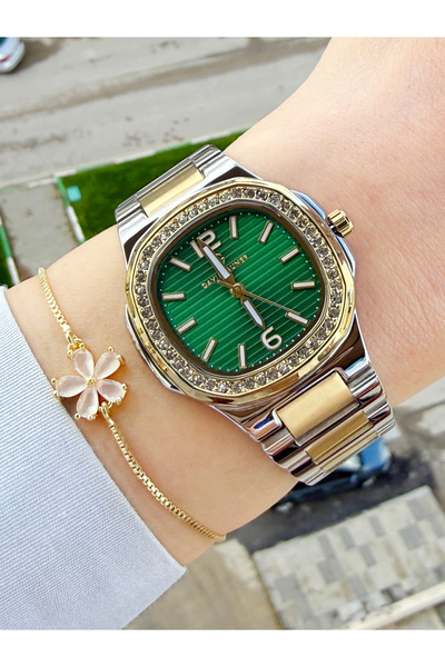 DAVID GUNER Women's Wristwatch and Bracelet