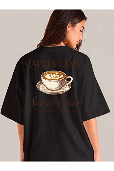 Etoile Studio Cocktail Graphic Printed White Black Oversize Cotton Unisex T-S...