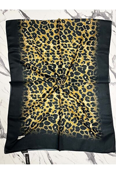 Modario Silk Leopard Printed Organic Cotton Shawl - 4