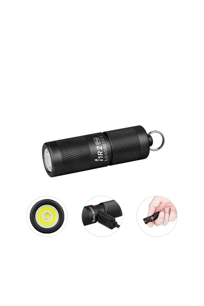 OLİGHT I1R 2 PRO (Black), 180 Lumens Keychain Flashlight, 48m Beam USB-C LED ...