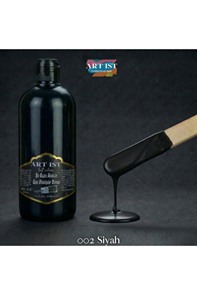 ART IST Geri Dönüşüm Boyaları 500ml - 002 SİYAH