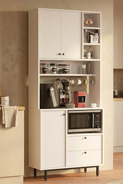 L'occi Concept Modway Serisi Modern Kahve Köşesi Dolabı - Çok Amaçlı Mutfak T...