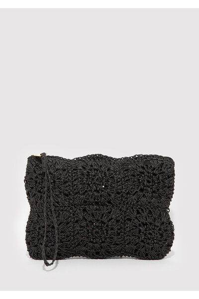 Mavi Black Straw Handbag 1913068-900