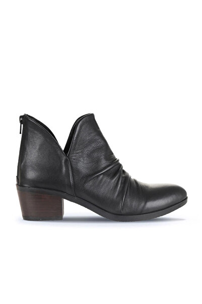 Bueno Shoes Cizme cu toc pentru femei din piele neagră 01wd1103