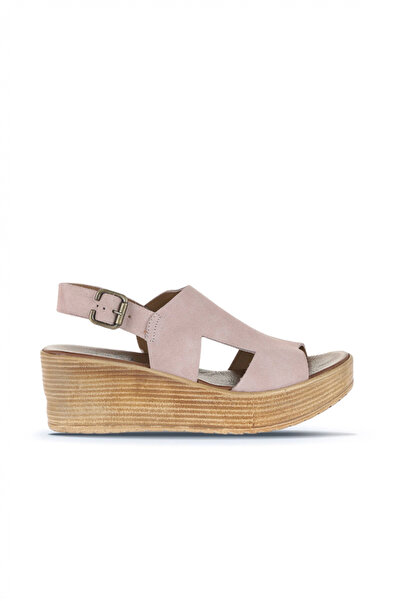 Bueno Shoes صندل نسائي بكعب عريض من Pudra Alf Suede 01wa4705