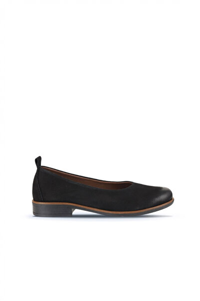 Bueno Shoes Balerini de damă din nubuc negru 01wd3800