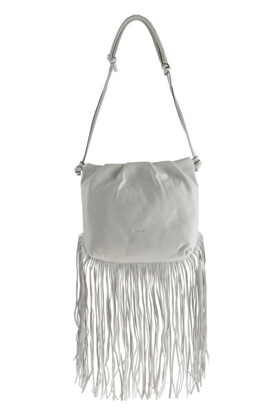 Bueno Shoes White Leather Women's Crossbody Bag