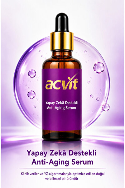 Acvit Yapay Zeka Anti Aging Serum 50 ML | Kırışıklık Karşıtı, Sıkılaştırıcı v...