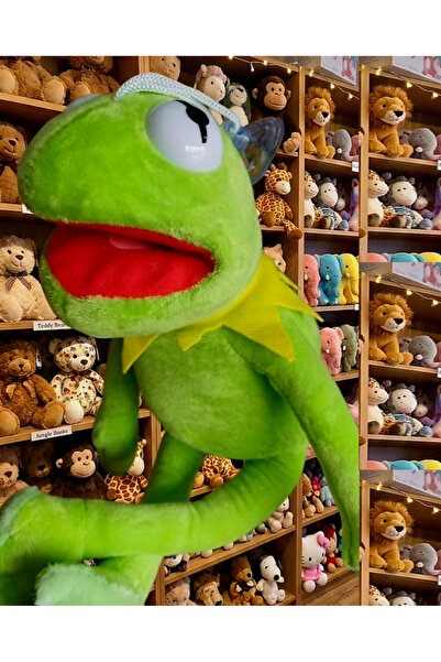 OYUNCAKSAHİLİ Susam Sokağı Kurbağa Kermit 40.5cm TRT NOSTALJİ Peluş Oyuncak  ...