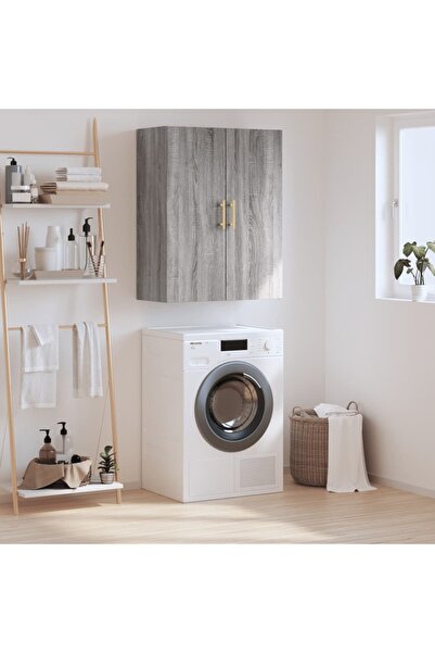Concept Dulap montat pe perete, gri sonoma, 69,5x34x90 cm