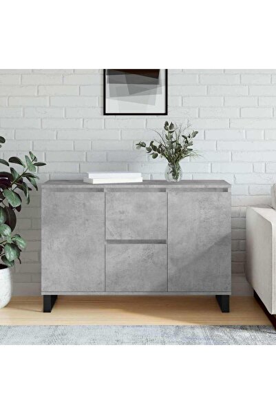 Concept Servantă, gri beton, 104x35x70 cm, lemn prelucrat